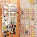 Bows Hair Clips Organizer Wall Hanging Large Capacity Girl Headband Holder Sunglasses Home Storage Hanger Space Saving Accessory - Trend Vibes - 