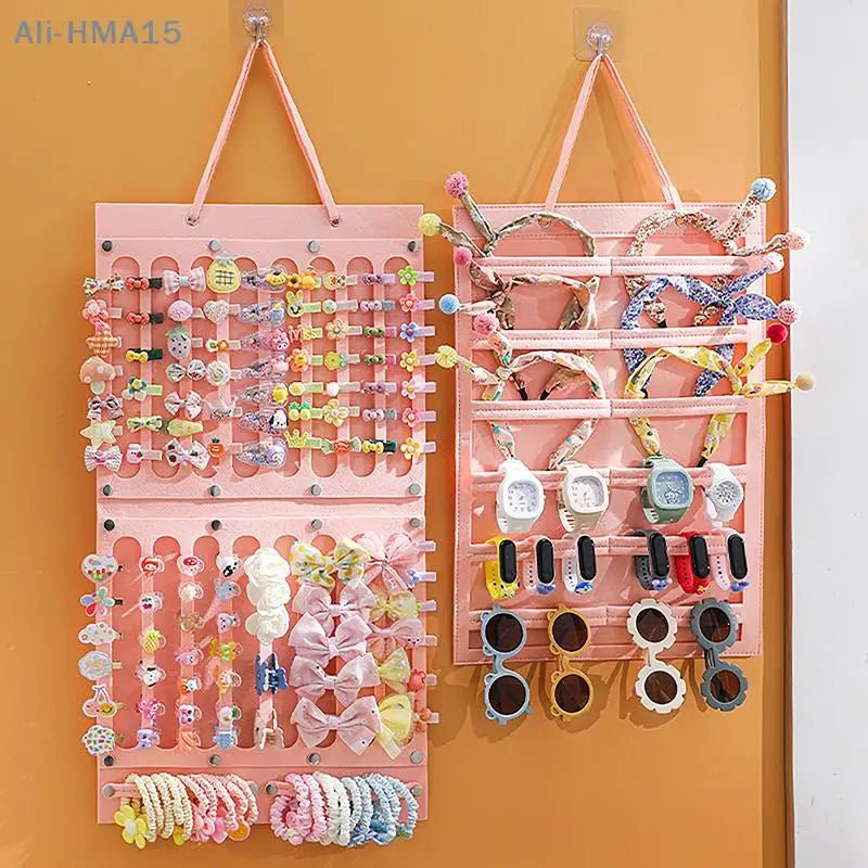 Bows Hair Clips Organizer Wall Hanging Large Capacity Girl Headband Holder Sunglasses Home Storage Hanger Space Saving Accessory - Trend Vibes - 