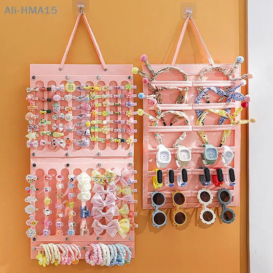 Bows Hair Clips Organizer Wall Hanging Large Capacity Girl Headband Holder Sunglasses Home Storage Hanger Space Saving Accessory - Trend Vibes - 