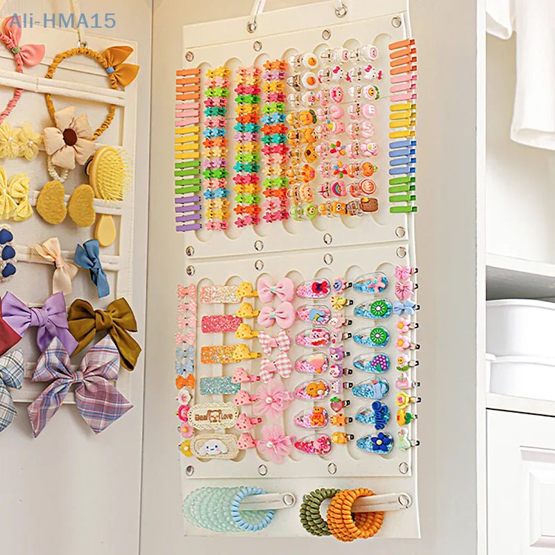 Bows Hair Clips Organizer Wall Hanging Large Capacity Girl Headband Holder Sunglasses Home Storage Hanger Space Saving Accessory - Trend Vibes - 