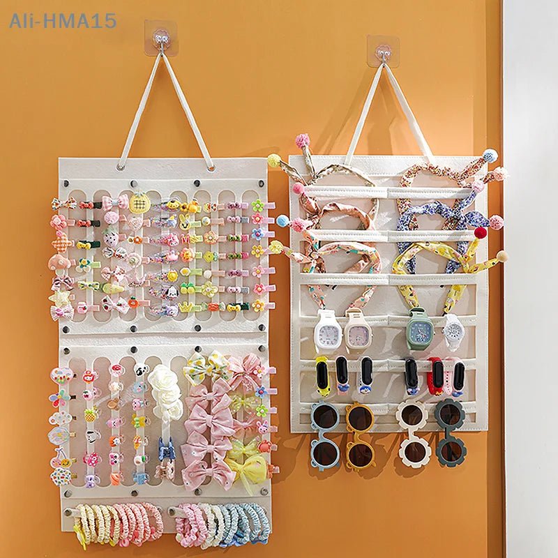 Bows Hair Clips Organizer Wall Hanging Large Capacity Girl Headband Holder Sunglasses Home Storage Hanger Space Saving Accessory - Trend Vibes - 