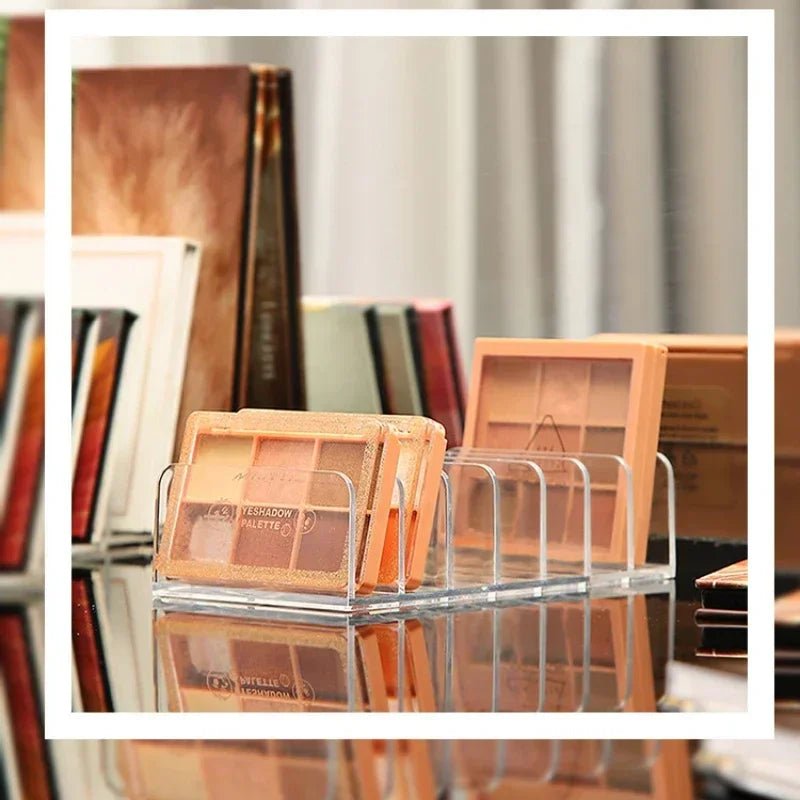 DVD/CD Organizer,Eyeshadow Palette Storage Tray Cosmetics Rack Makeup Tools Compartment Holder Sunglasses Storage Shelf - Trend Vibes - 