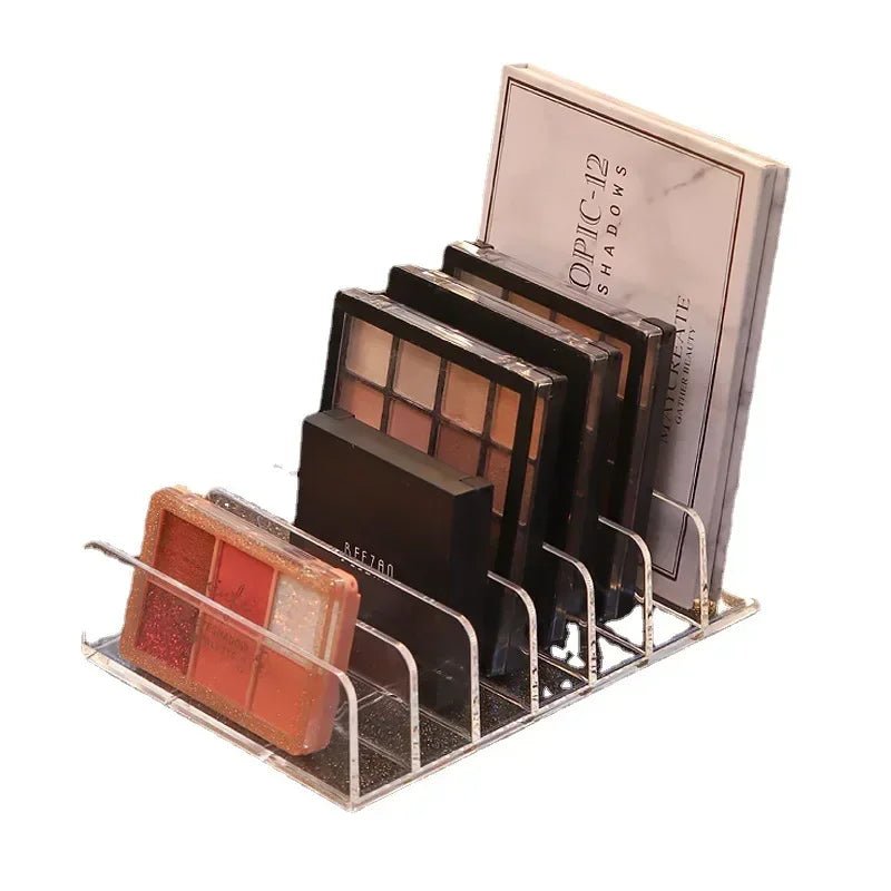DVD/CD Organizer,Eyeshadow Palette Storage Tray Cosmetics Rack Makeup Tools Compartment Holder Sunglasses Storage Shelf - Trend Vibes - 