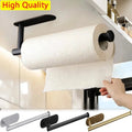 Kitchen Paper Towel Holder Adhesive Tissue Hanger Toilet Roll Paper Dispenser Cabinet Storage Napkin Rack Bathroom Accessories - Trend Vibes - 