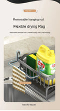 Kitchen Shelf Cleaning Cloth Storage Draining Rack Household Detergent Sponge Rack Water Sink Water Sink Water Sink Artifact - Trend Vibes - 