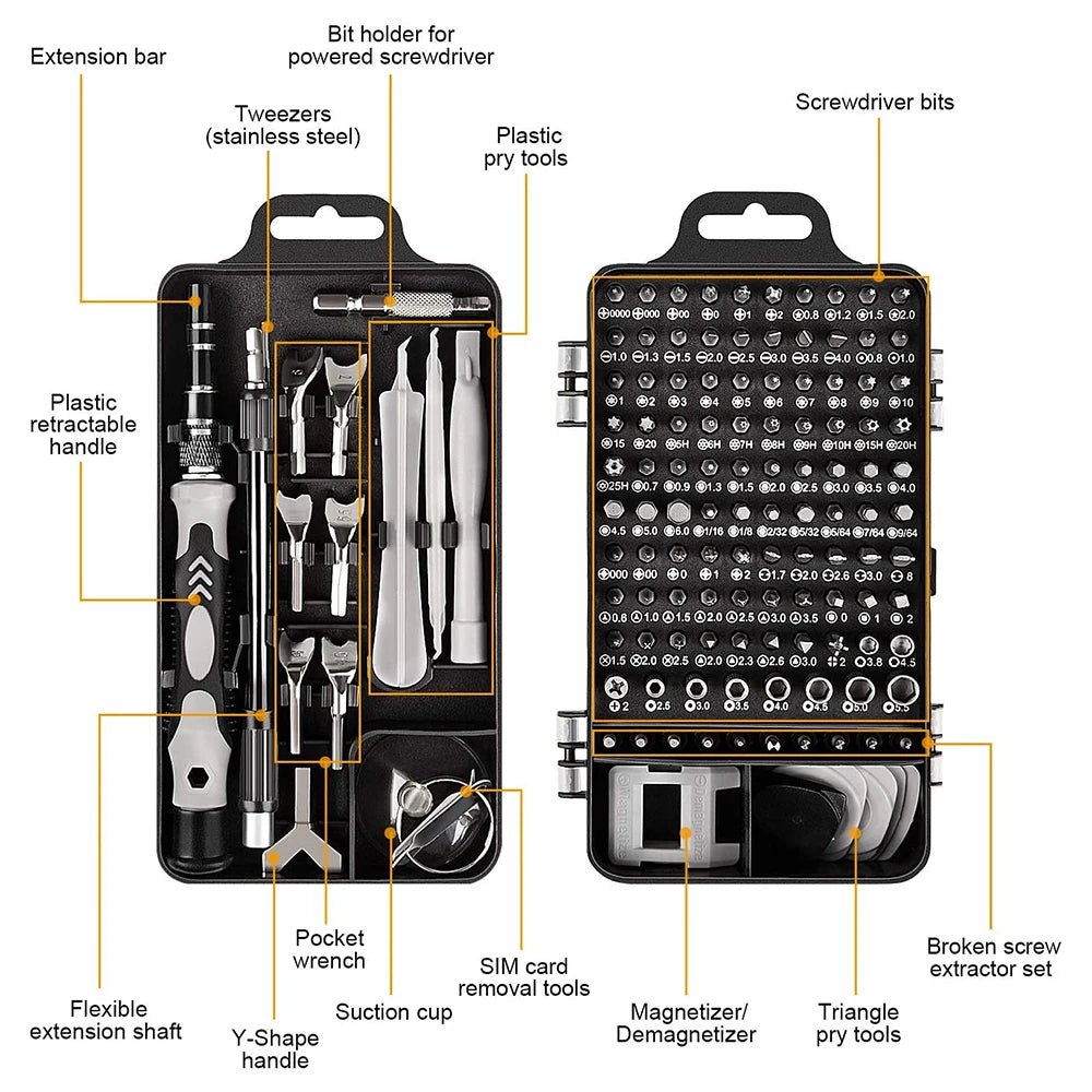 MasterKit™ 140 - in - 1 Precision Screwdriver Set - Trend Vibes - 
