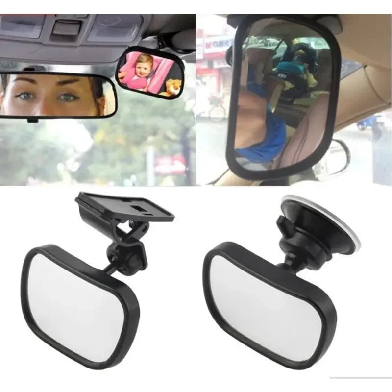 Mini Rear Infant Car Seat, Adjustable Rear Convex Mirror, Child Monitor, In - Car, 2 - in - 1 - Trend Vibes - 