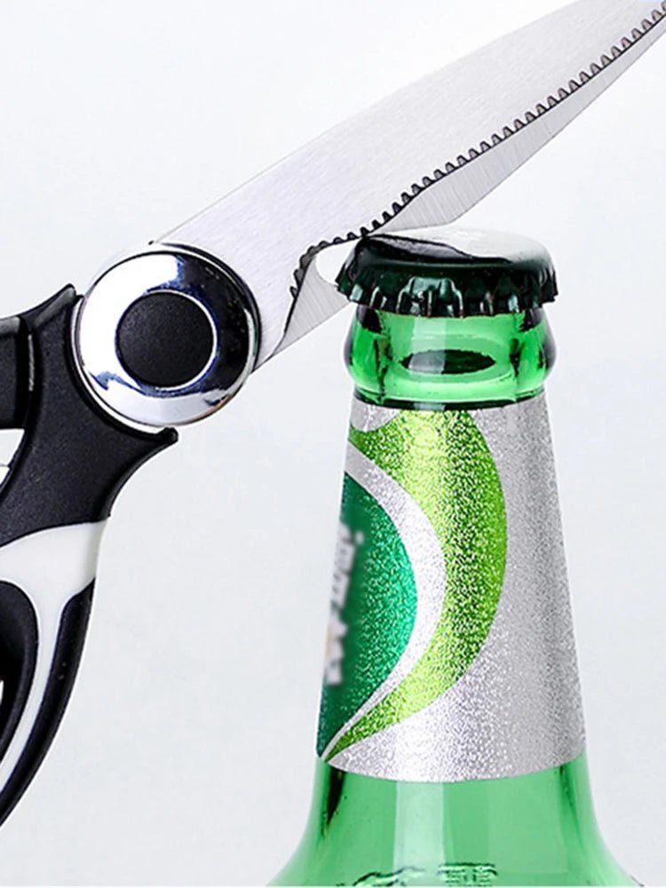 Multifunctional kitchen scissors Household kill fish cut vegetables roast broiler bone scissors Stainless steel scissors - Trend Vibes - 