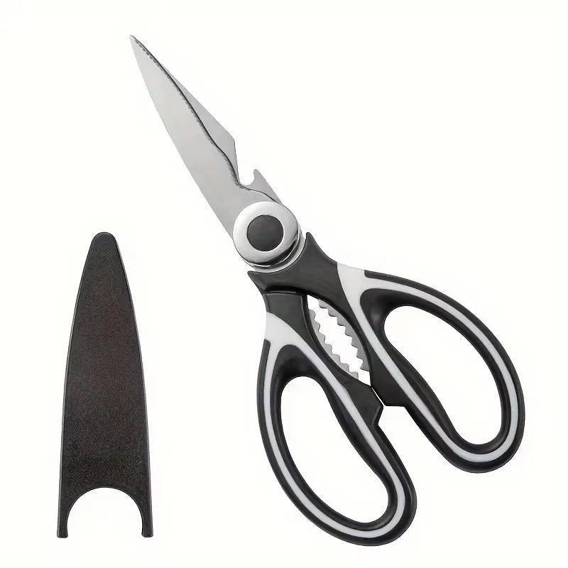 Multifunctional kitchen scissors Household kill fish cut vegetables roast broiler bone scissors Stainless steel scissors - Trend Vibes - 