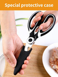Multifunctional kitchen scissors Household kill fish cut vegetables roast broiler bone scissors Stainless steel scissors - Trend Vibes - 