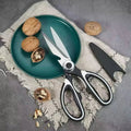 Multifunctional kitchen scissors Household kill fish cut vegetables roast broiler bone scissors Stainless steel scissors - Trend Vibes - 