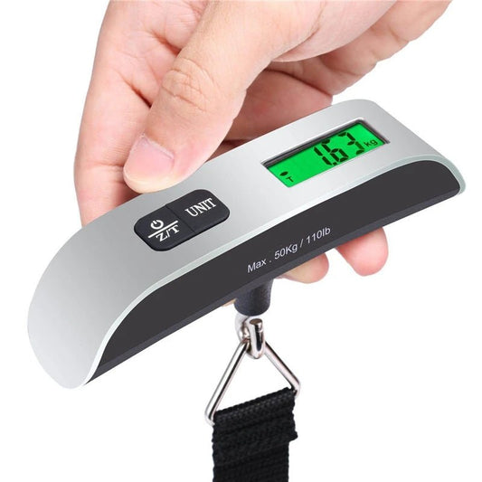 Portable Scale Digital LCD Display 110lb/50kg Electronic Luggage Hanging Suitcase Travel Weighs Baggage Bag Weight Balance Tools - Trend Vibes - 