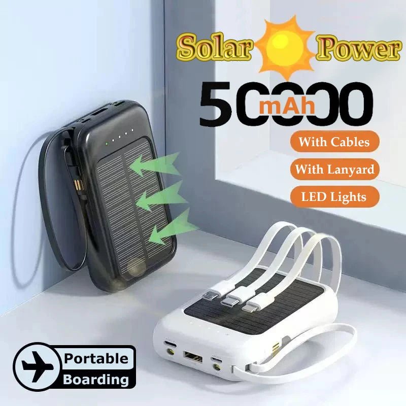 SolarAid™ 50 000 mAh Solar Power Bank - Trend Vibes - 