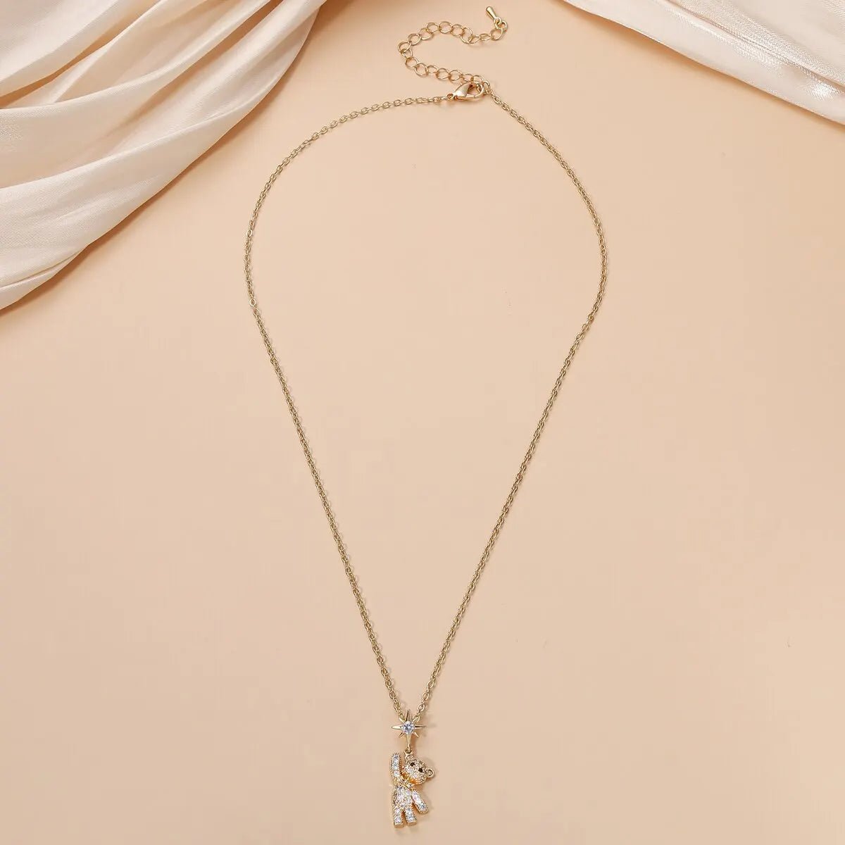 SparkleBear™ Crystal Bear Necklace - Trend Vibes - 