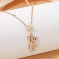 SparkleBear™ Crystal Bear Necklace - Trend Vibes - 