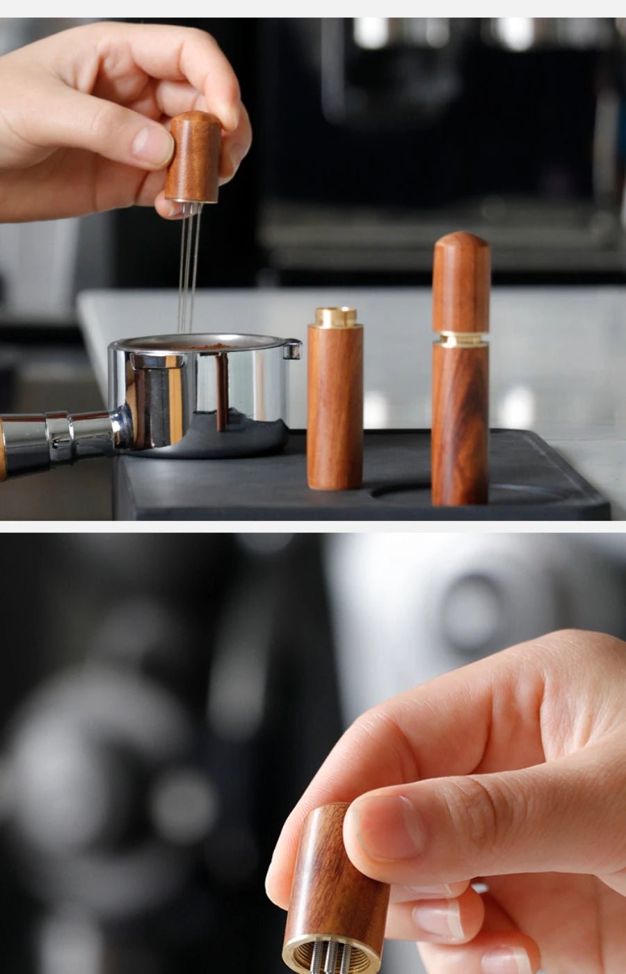 Stainless Steel Coffee Powder Tamper Espresso Powder Stirrer Distributor Leveler WDT Tools Cafe Stirring Barista Accessories - Trend Vibes - 