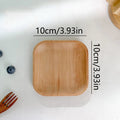 Wheat Stalk Tray Tableware Round Dessert Plate Japanese - Style Durable Heat Resistant Tray Coffee Tea Solid Wood Plate Tray - Trend Vibes - 