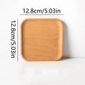 Wheat Stalk Tray Tableware Round Dessert Plate Japanese - Style Durable Heat Resistant Tray Coffee Tea Solid Wood Plate Tray - Trend Vibes - 